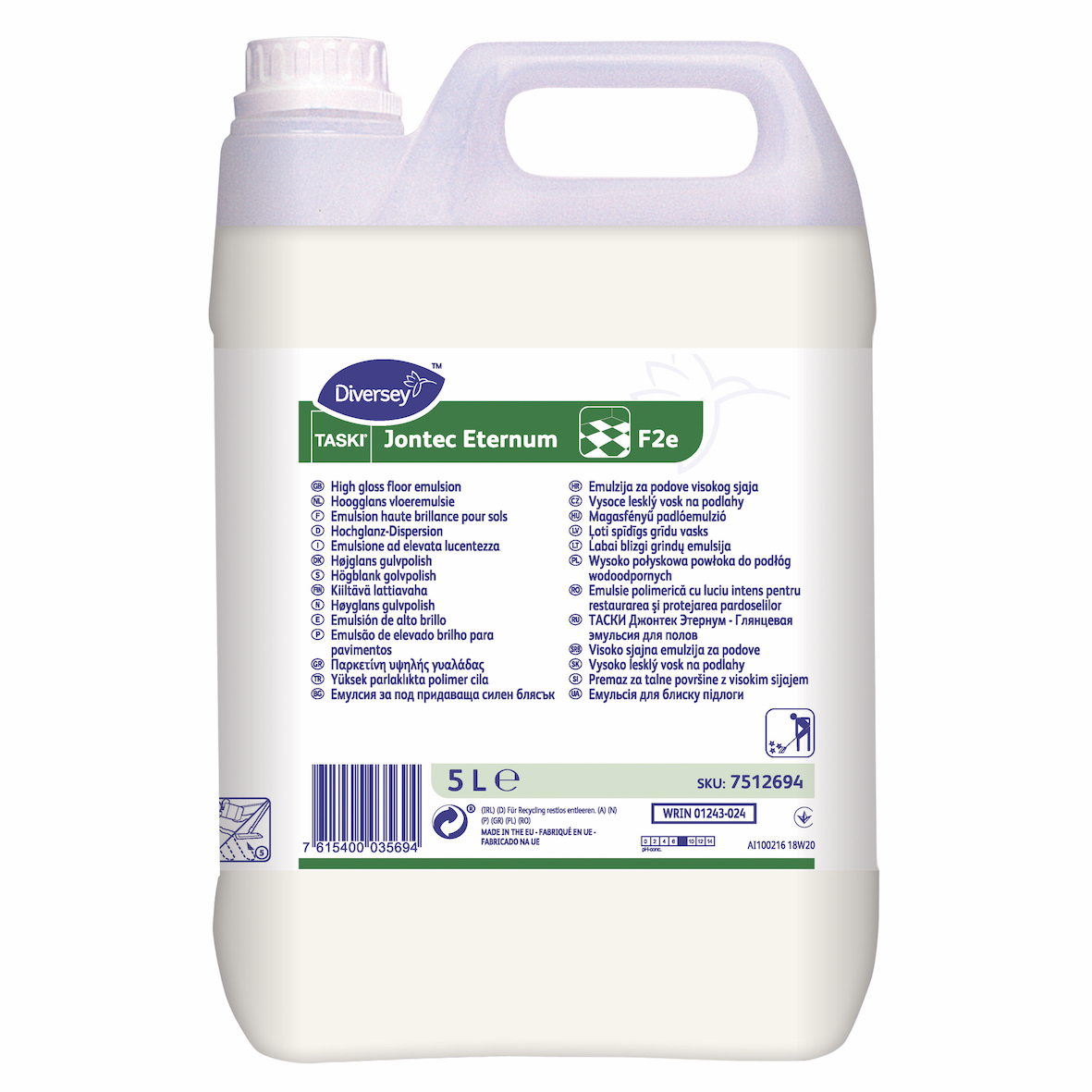 7512694 Глянцевая эмульсия для полов TASKI Jontec Eternum, 5 л