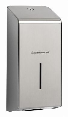 8972 Диспенсер Kimberly-Clark для листовой туалетной бумаги в пачках, металл