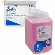 6340 Пенное мыло и лосьон для рук Scott Essential, 6 картриджей по 1 л