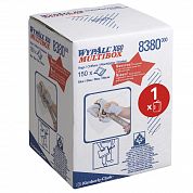 8380 Протирочный материал WypAll X60 синий однослойный в коробке-диспенсере, 150 листов