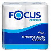 5036770 Туалетная бумага Focus Optimum в стандартных рулонах двухслойная, 56 рулонов по 21 метру