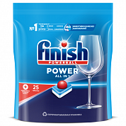 Таблетки для посудомоечных машин Finish Power All in 1, 25 таблеток