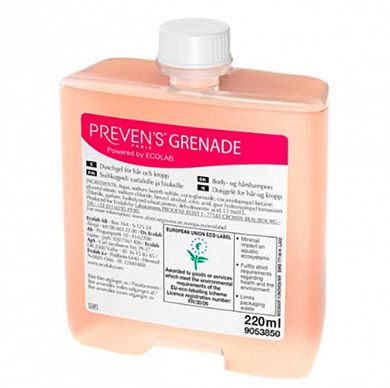 9055770 Шшампунь для тела и волос Prevens Paris Grenade, 220 мл