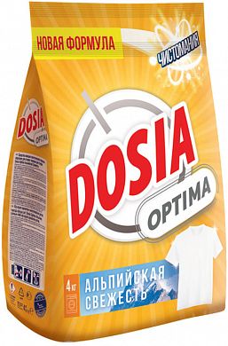 3116122 Порошок для стирки Dosia Optima Альпийская Свежесть 4кг
