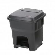 137681 Контейнер Гера Vileda Professional с педалью и крышкой черный, 35 л