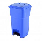 137691 Контейнер ГЕРА Vileda Professional с педалью и крышкой синий, 85 л