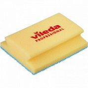 535895 Губка деликатная Vileda Professional, синий абразив, 16.5 x 13 см