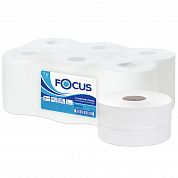 5036904 Туалетная бумага Focus Mini Jumbo в средних рулонах двухслойная, 12 рулонов по 168 метров