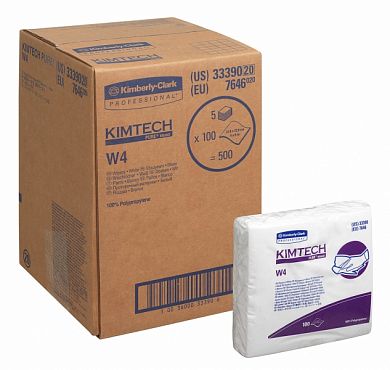 7646 Безворсовый протирочный материал Kimtech Pure W4, 500 салфеток