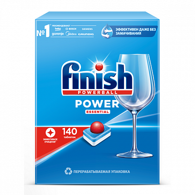Таблетки для посудомоечных машин Finish Power Essential, 140 таблеток