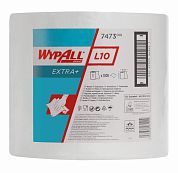 7473 Протирочные салфетки WypAll L10 Extra+ белые однослойные в рулоне, 1000 листов