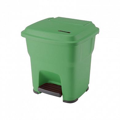 162520 Контейнер ГЕРА Vileda Professional с педалью и крышкой зеленый, 35 л