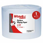 7200 Протирочные салфетки WypAll L10 однослойные синие в рулоне, 1000 листов