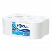 5036889 Бумажные полотенца Focus Jumbo Centerpull белые однослойные с центральной подачей, 6 рулонов