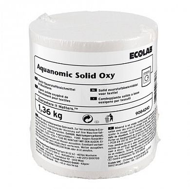 9084300 Твердый кислородный отбеливатель Aquanomic Solid Oxy, 1.3 кг