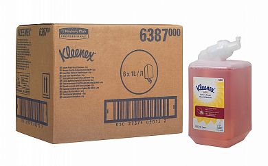 6387 Жидкое пенное мыло Kleenex Joy Luxury, 6 картриджей по 1 л