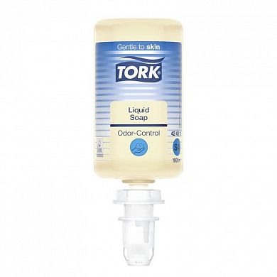 424011 Нейтрализующее запах жидкое мыло Tork для рук, 6 картриджей по 1 литру