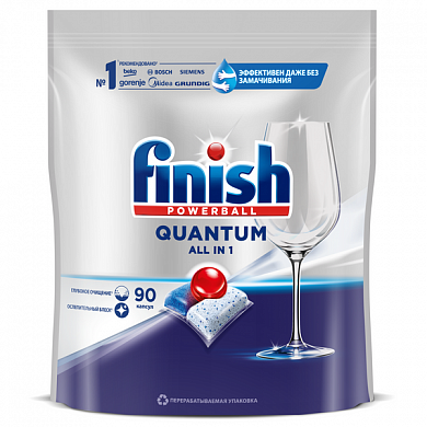 Капсулы для посудомоечных машин Finish Quantum All in 1, 90 капсул