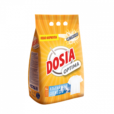 3116447 Стиральный порошок Dosia Optima Альпийская Свежесть, 6 кг