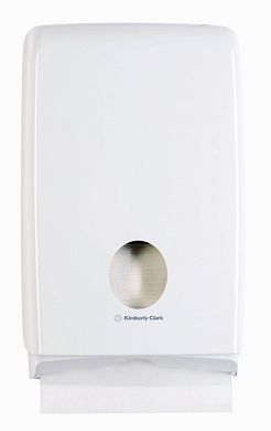7024 Компактный диспенсер Aquarius Slimfold для листовых бумажных полотенец в пачках, белый