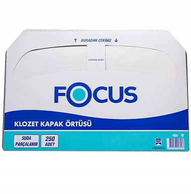 8033648 Одноразовые бумажный покрытия Focus на унитаз, 10 картриджей по 250 листов