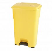 137753 Контейнер ГЕРА Vileda Professional с педалью и крышкой желтый, 60 л