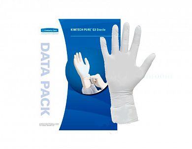11822 Стерильные нитриловые перчатки Kimtech Pure G3 Sterile для чистых комнат ISO Class 3, 30 пар, размер XS+