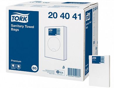 204041 Гигиенические пакеты Tork, 48 пачек по 25 пакетиков