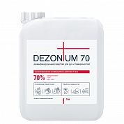 DEZ70-5 Средство дезинфицирующее для рук и поверхностей (ИПС 70%) Кожный антисептик Dec Prof DEZONIUM 70, 5 л