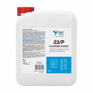 023P-5 Средство для мойки полов усиленного действия Dec Prof 23/P FLOORNEX POWER, 5 л