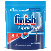 Таблетки для посудомоечных машин Finish Power All in 1, 70 таблеток