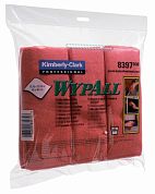 8397 Салфетки из микрофибры WypAll Microfibre красные, 6 шт