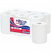 5050095 Бумажные полотенца Focus Extra Quick белые однослойные, 6 рулонов по 200 метров