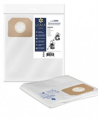u10005606 Фильтр-мешки USMA сменные синтетические для пылесосов KARCHER, 5 шт