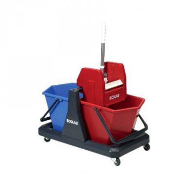 ID010440 Тележка на платформе с двумя ведрами Ecolab Perfect Duo, 18+18 л