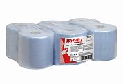 7255 Протирочные салфетки WypAll L10 однослойные синие, 6 рулонов по 800 листов