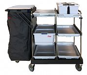 700004 Тележка для горничных Ориго 300HHX (с 1 чехлом и 1 доп колесом) Vileda Professional 