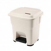 137682 Контейнер Гера Vileda Professional с педалью и крышкой бежевый, 35 л